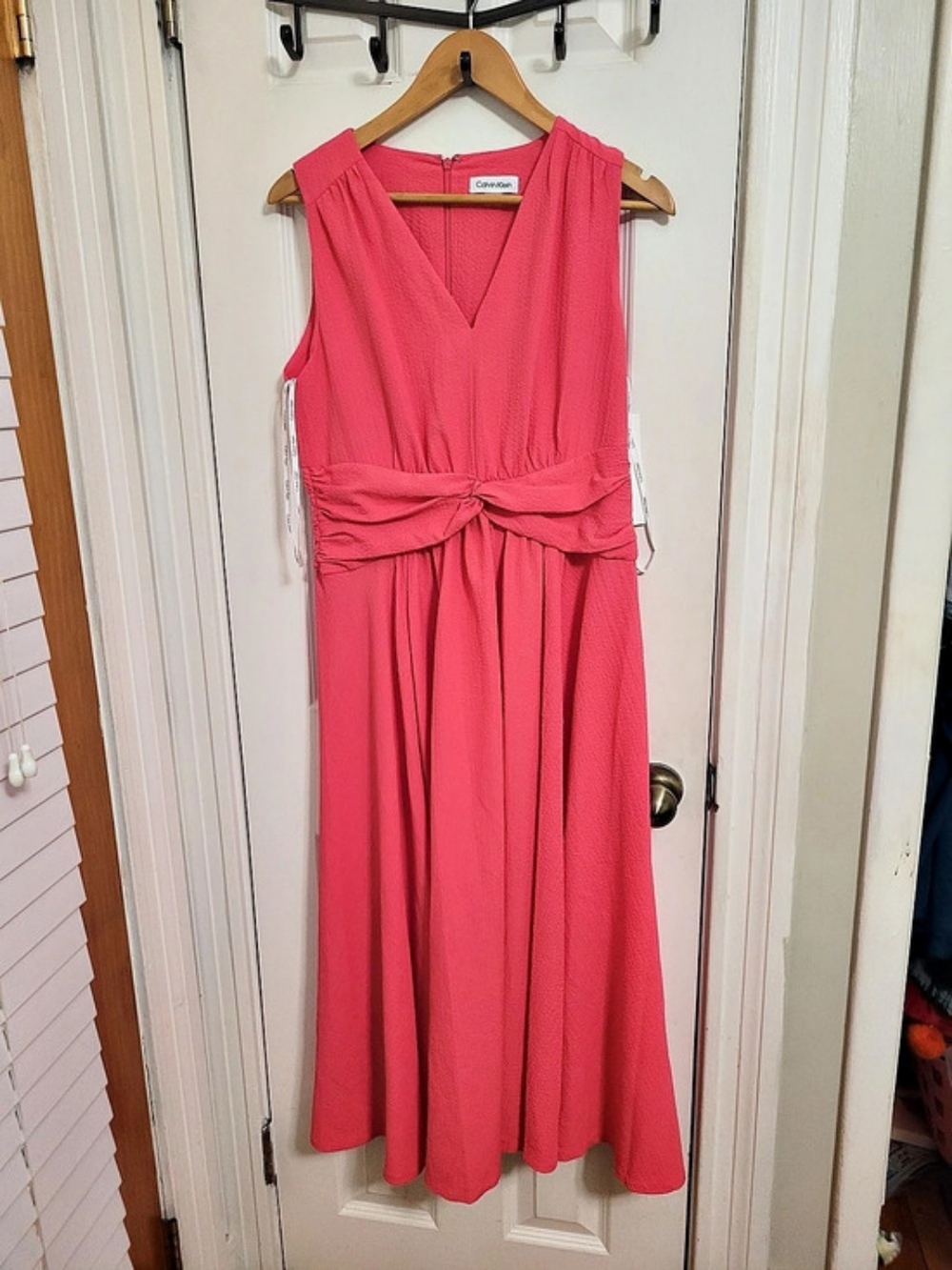 Calvin Klein Aline Sleeveless Casual Midi Dress Midi Dress Pink Size 8